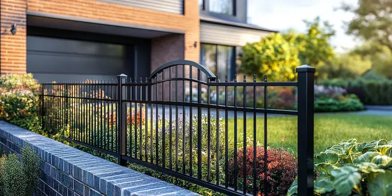 Moderne Gartengestaltung mit Zäunen aus Polen