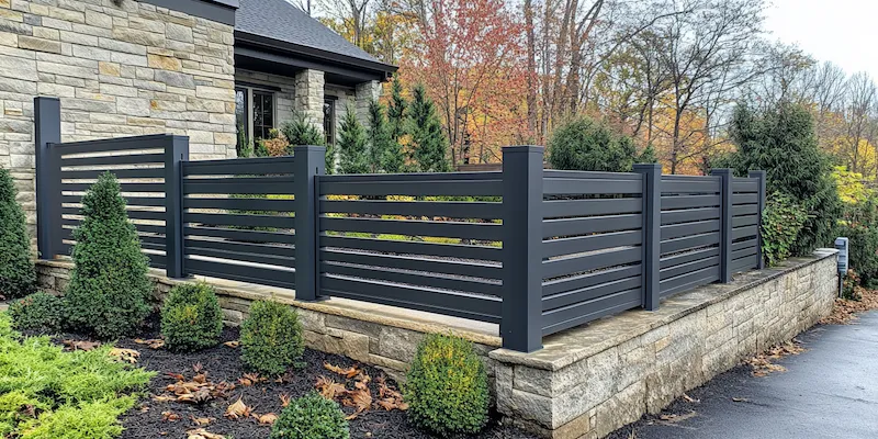 Modern Zaun aus Polen