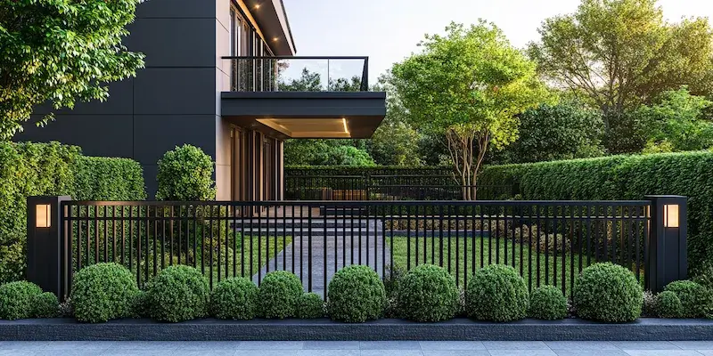 Metallzaun aus Polen