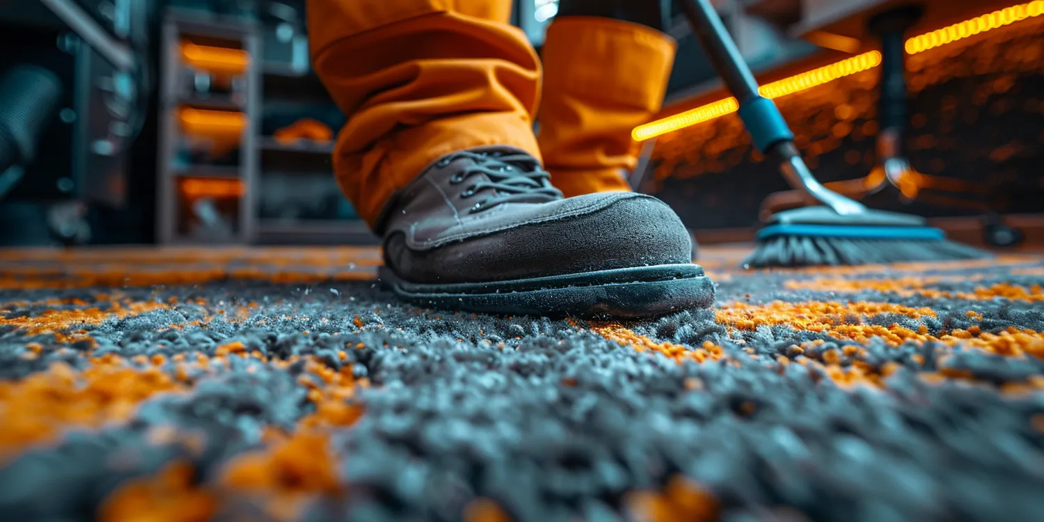 Wszechobecne plamy na wykładzinie biurowej